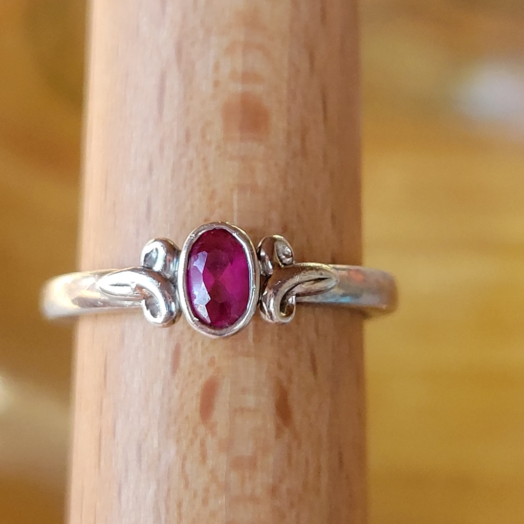 Ruby In Silver 925 Ring